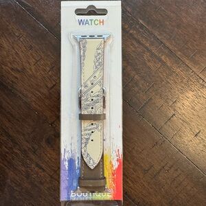 Beige and Brown Watch Band for Apple Watch